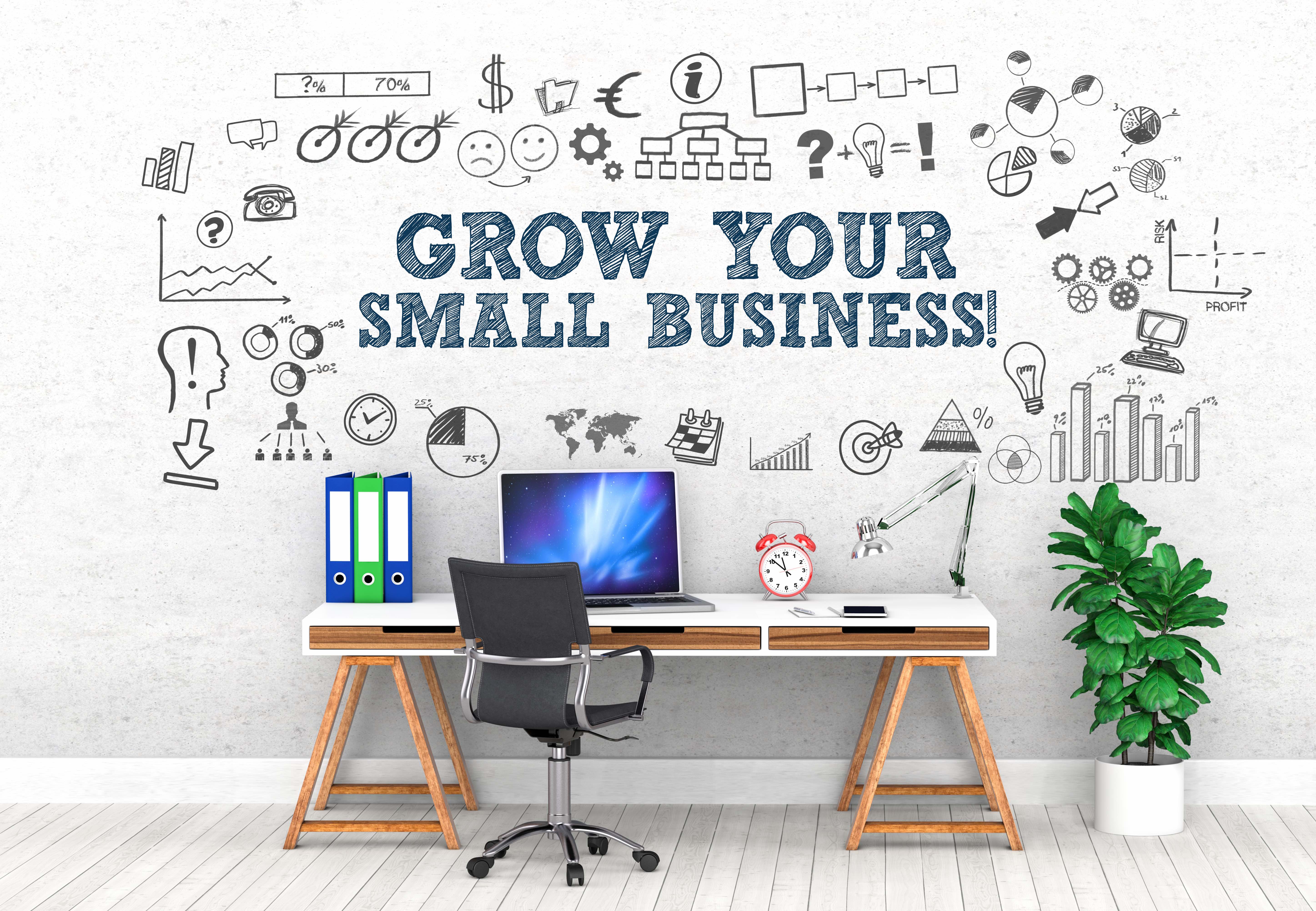 Grow your small business ! / Office / Wall / Symbol Grow your small business ! / Office / Wall / Symbol